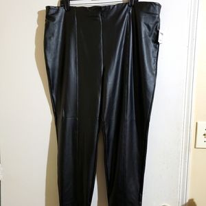 NWT Charlotte Russe Faux Leather Shaper Leggings